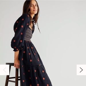 Dahlia Embroidered Maxi Dress